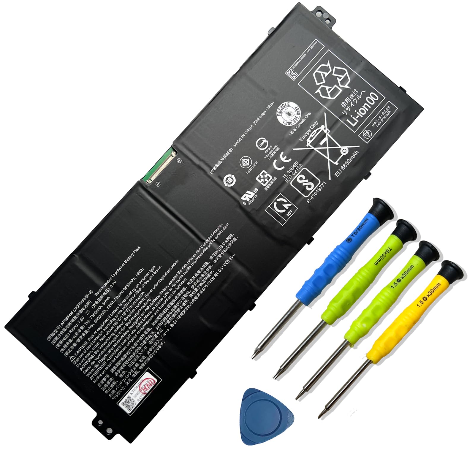 Amazon.com: Mobik 56Wh AP18F4M Laptop Battery Replacement for Acer